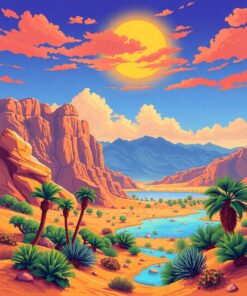 Desert Oasis Paint Numbers