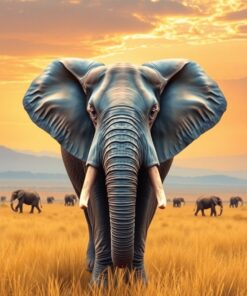 Elephant Stare Paint Numbers