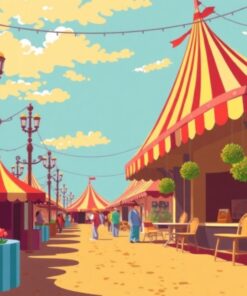 The Vintage Carnival Invitation Paint By Numbers