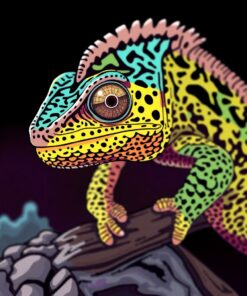 Desert Chameleon Paint Numbers
