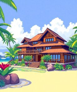 Polynesian Villa Paint Numbers