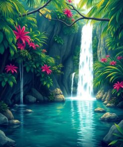 Tropical Lagoon Paint Numbers