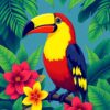 Tropical Toucan Paint Numbers