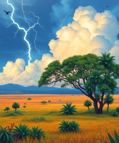 Tropical Plains Paint Numbers