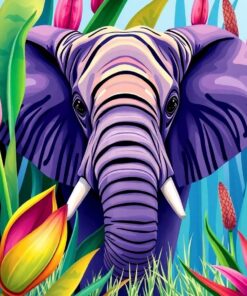 Ticking Amidst Elephant Ears Paint By Numbers