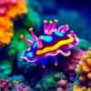 Neon Nudibranch Paint Numbers