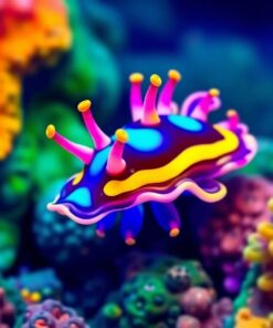 Neon Nudibranch Paint Numbers