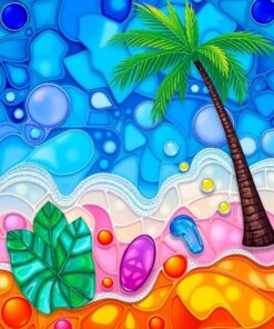 Tropical Glass Paint Numbers