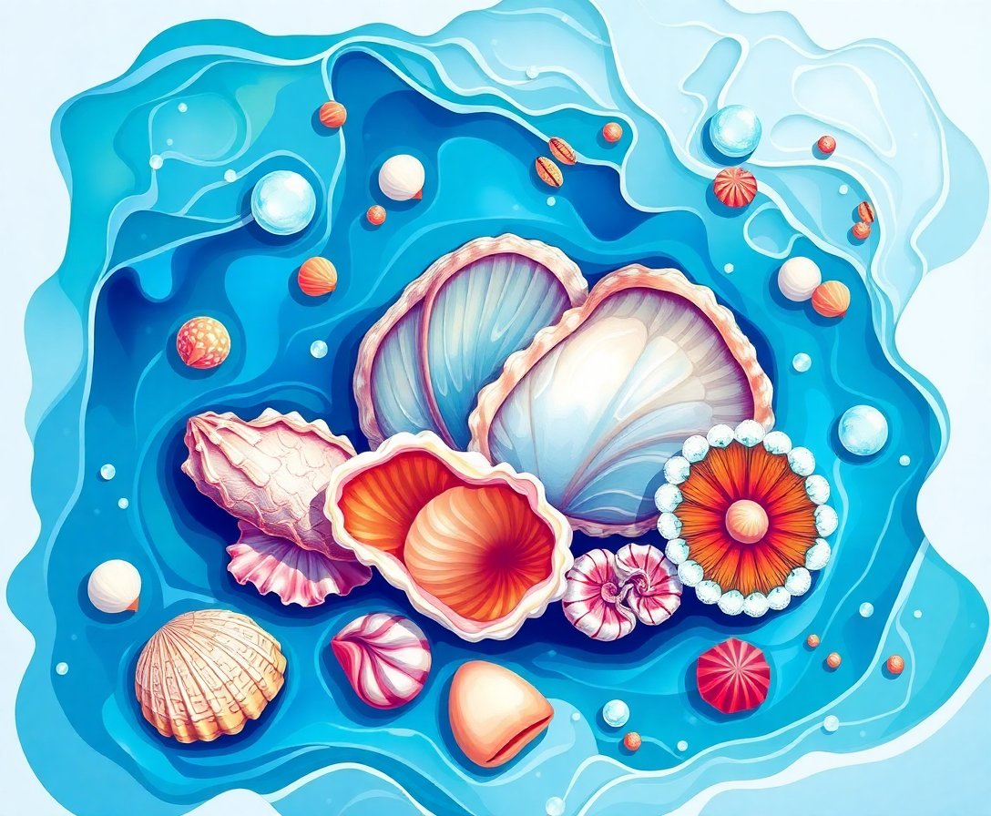 tide-washed-tropical-shells-paint-by-numbers-kit-beach-art