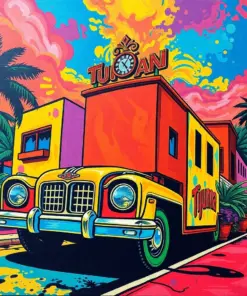 Tijuana Colorful Poster Paint By Numbers