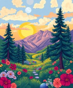 Palm Shadows Paint Numbers