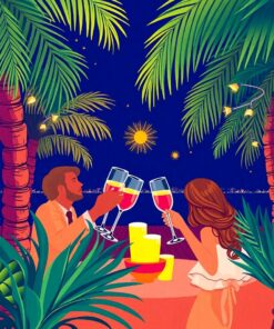 Palm Fronds Paint Numbers