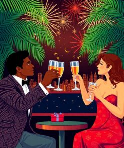 Under Palms Paint Numbers