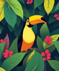 Vintage Leaves Paint Numbers