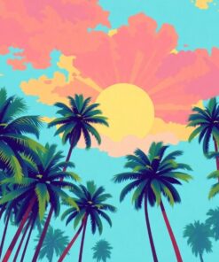 Towering Above Tropical Palms Paint By Numbers