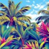 Tropical Fronds Paint Numbers