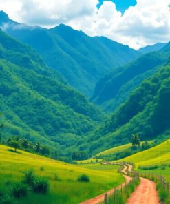 Tropical Valleys Paint Numbers