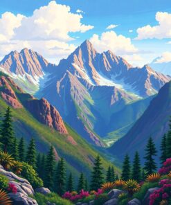 Trekking Tropical Alpine Peaks Paint By Numbers