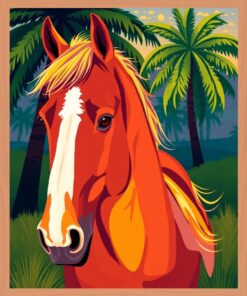 Evening Equine Paint Numbers