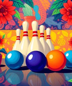 Tropic Pop Art Bowling Paint By Numbers