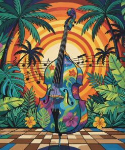 Tropic Rhythm Double Bass Paint By Numbers