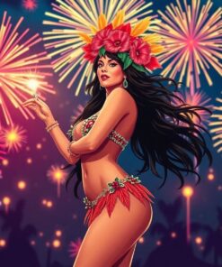 Fireworks Display Paint Numbers