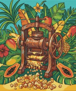 Tropical Antique Sugar Crunch Paint By Numbers