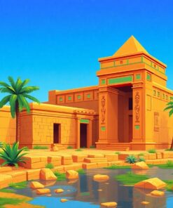 Oasis Ruins Paint Numbers