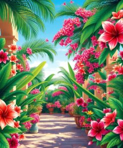 Realistic Blooms Paint Numbers