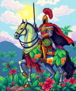 Knight Mount Paint Numbers