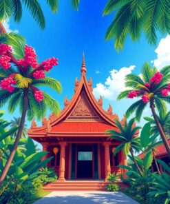 Temple Canopy Paint Numbers