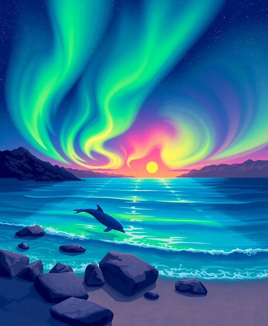 Dolphin Bay Paint Numbers Dolphin Bay Paint Numbers