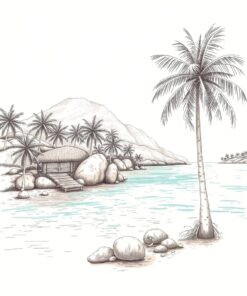 Sepia Sketch Paint Numbers