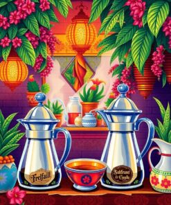 Coffee Pots Paint Numbers