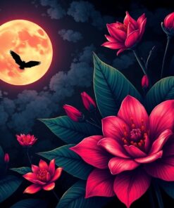 Moon Bloom Paint Numbers