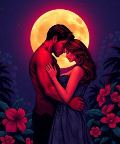 Moon Embrace Paint Numbers