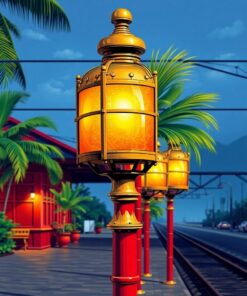 Railway Lights Paint Numbers