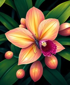 Orchid Bloom Paint Numbers