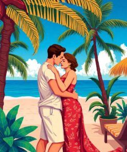 Lovers Embrace Paint Numbers