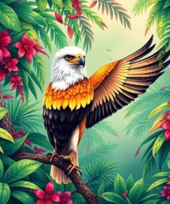 Tropical Canopy Harpy Eagle Paint By Numbers