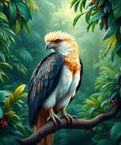 Tropical Canopy Harpy Eagle Paint By Numbers