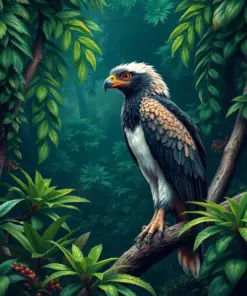 Tropical Canopy Harpy Eagle Paint By Numbers