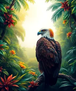 Tropical Canopy Harpy Eagle Paint By Numbers