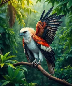 Tropical Canopy Harpy Eagle Paint By Numbers