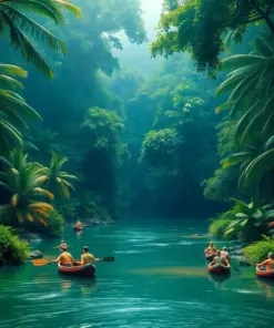 Tropical Canopy River Hunter Paint By Numbers