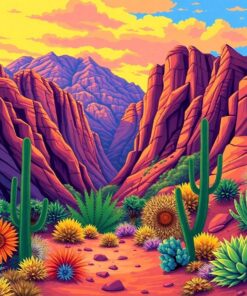 Tropical Canyon Mirage Paint By Numbers