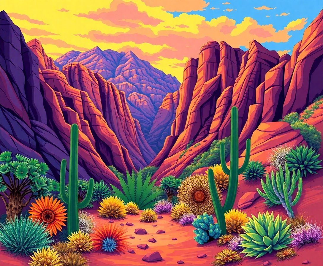 tropical-canyon-mirage-paint-by-numbers-desert-art-kit