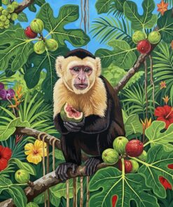 Tropical Capuchin Fig Realism Paint By Numbers