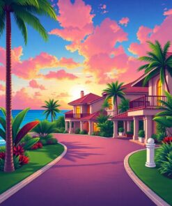 Villa Drive Paint Numbers