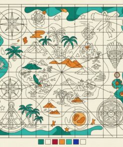 Tropical Cartography Artifact Paint By Numbers